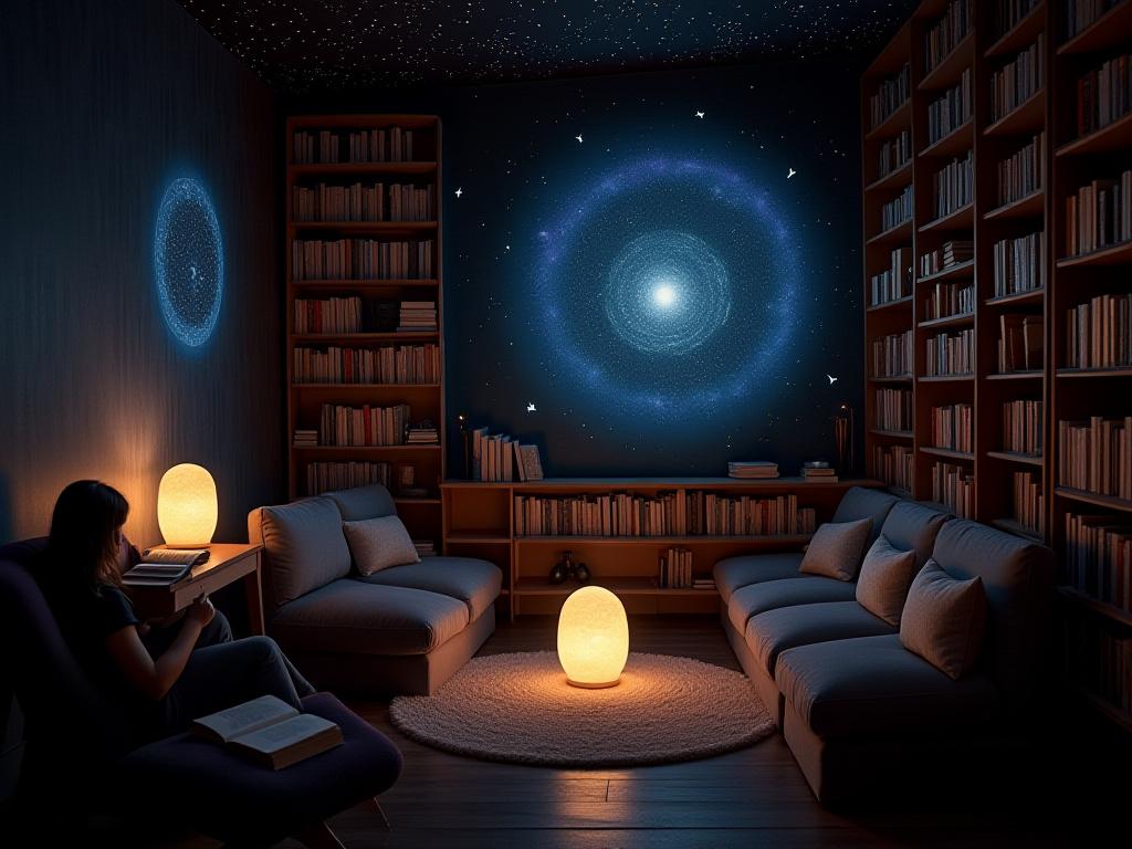 Celestial Reading Nook in Bookstore