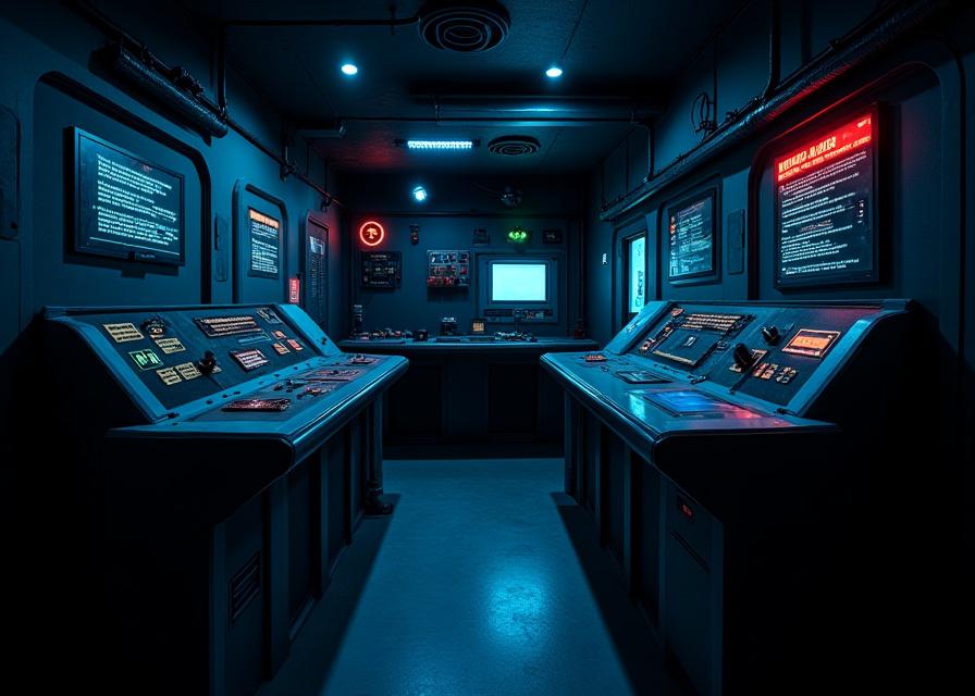 Space-themed Escape Room Setup