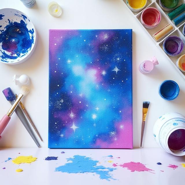 Galaxy Art Canvas Kit