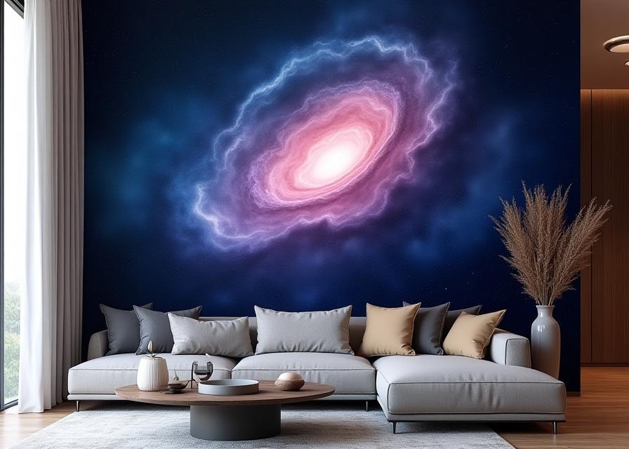 Nebula Living Room Mural