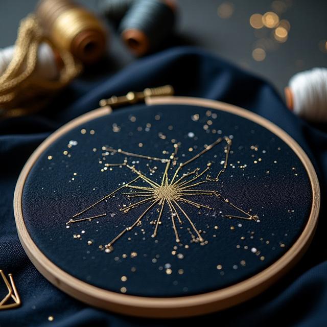 Star Map Embroidery Kit